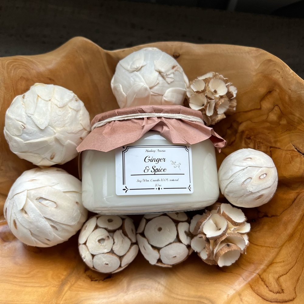Ginger & Spice Soy Wax Candle 10oz